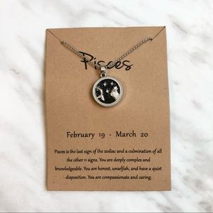 🎉 New Pisces Zodiac Silver Pendant Necklace